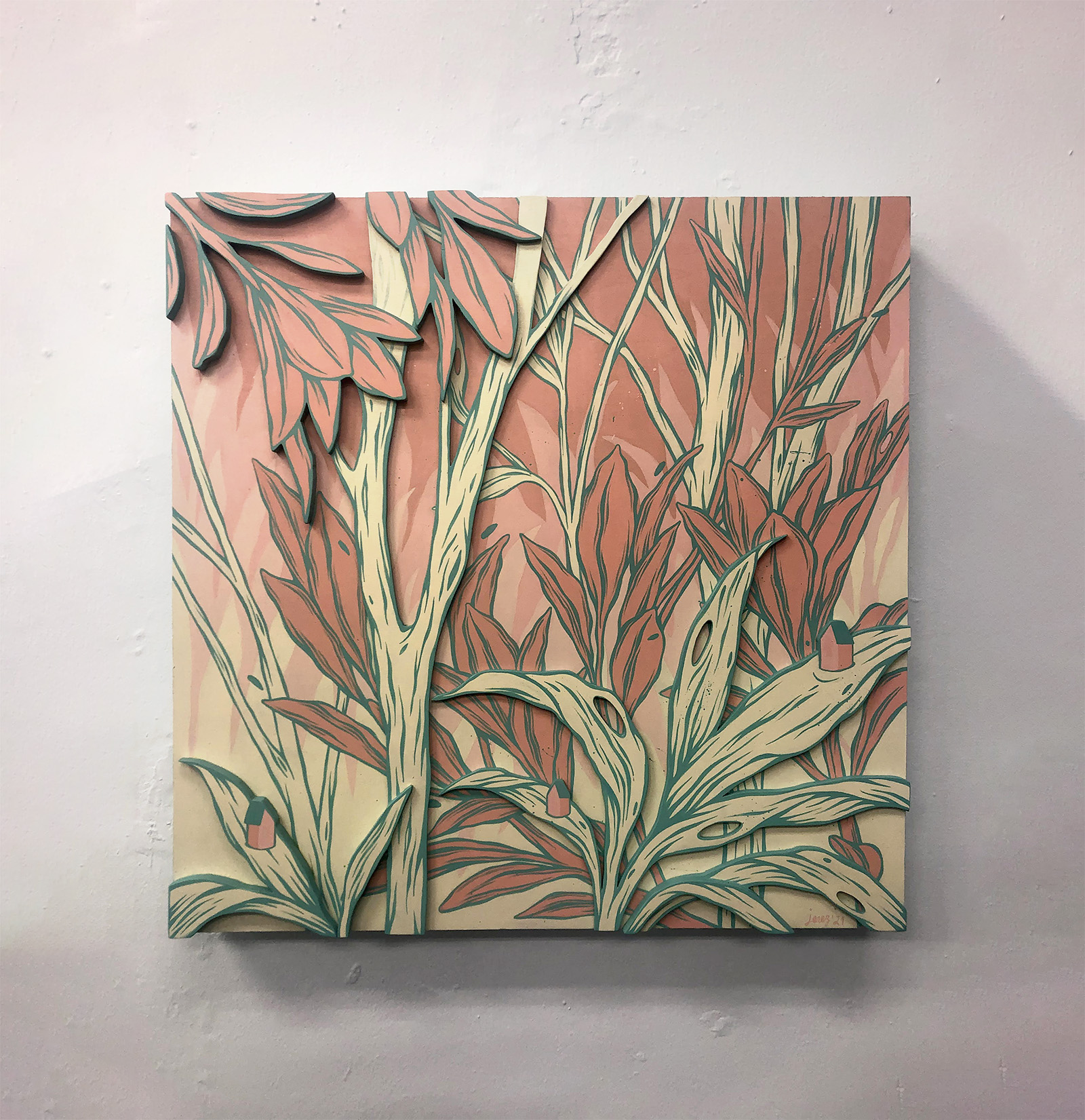 layered thoughts (2021), Cateye Gallery, Atlanta GA, 2021